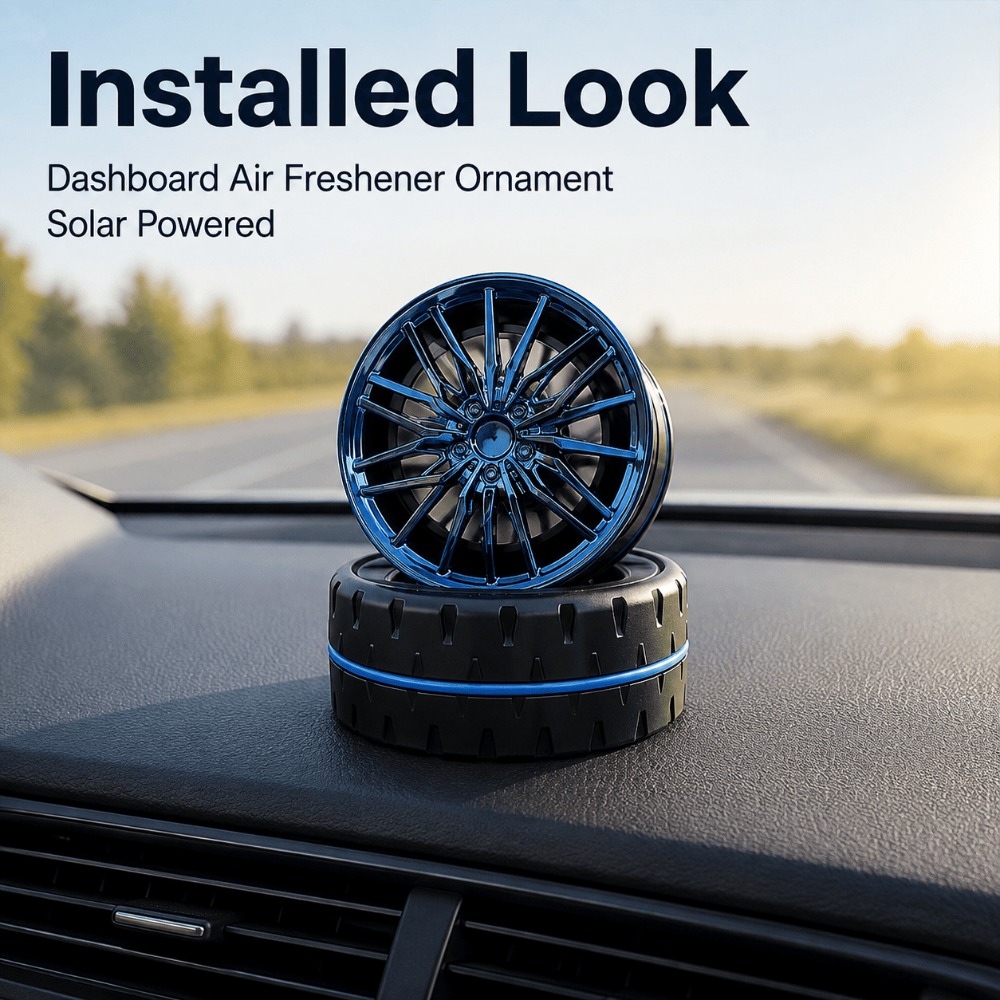 Solar Car Air Freshener For Un - Perfume Fragrance Wheel review and price