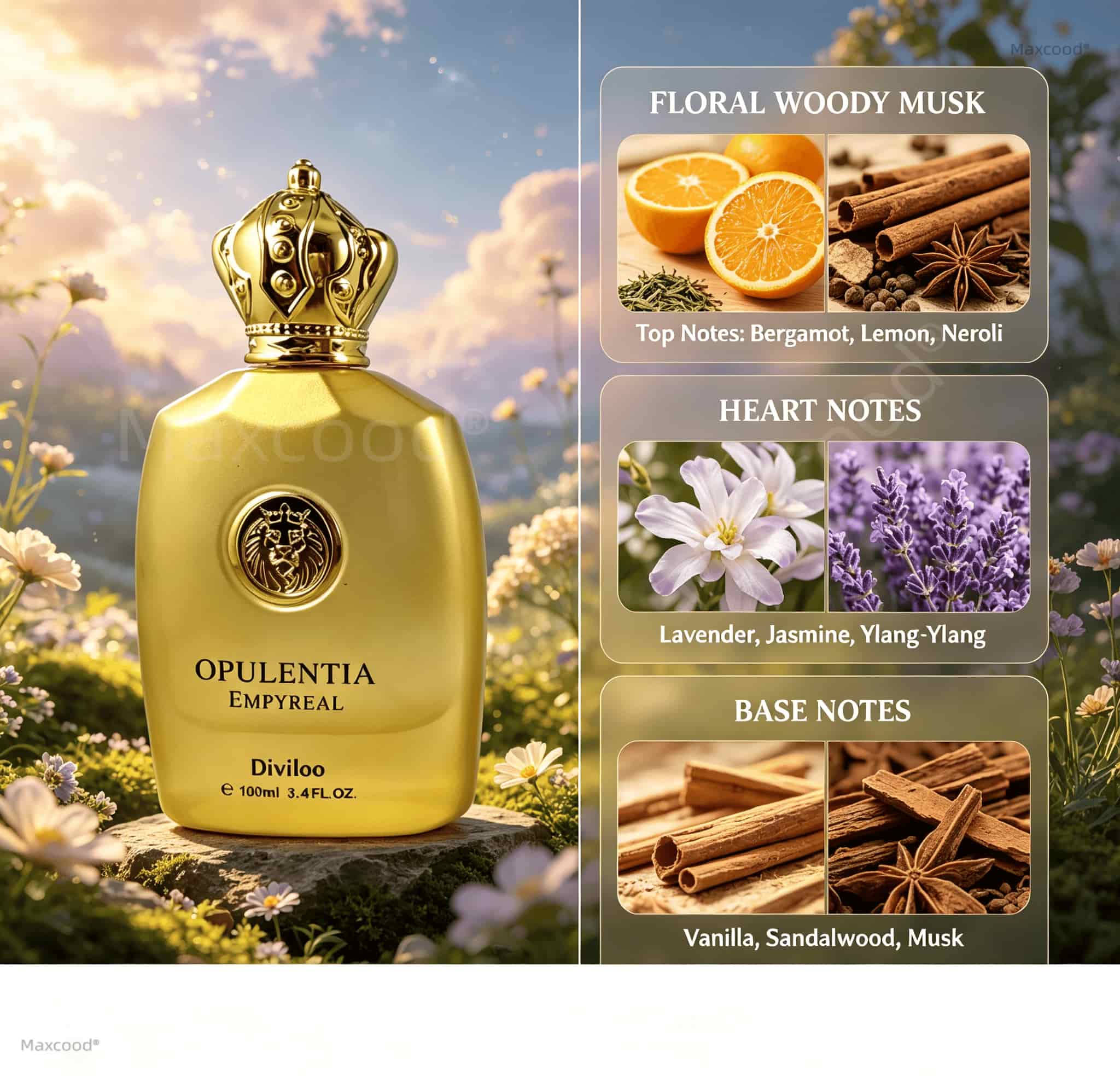Floral, Woody, and Musky Notes - Perfume Luxury Fragrance review and price