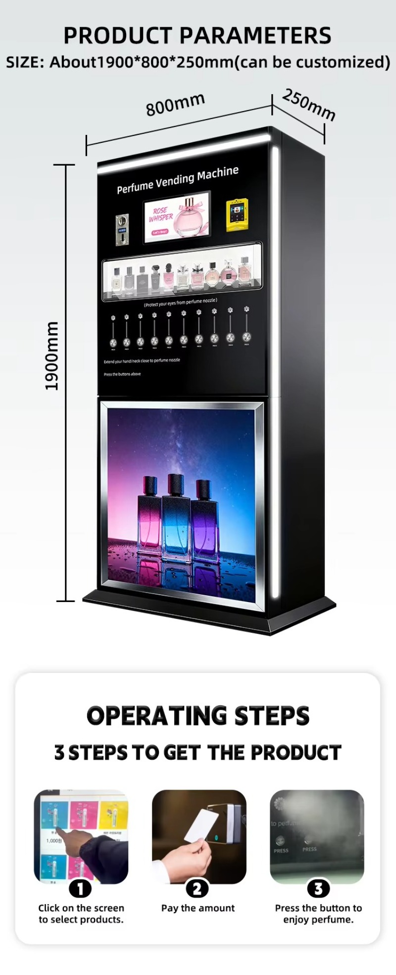 Perfume Vending Machine Smart  - Perfume Fragrance Sale review and price