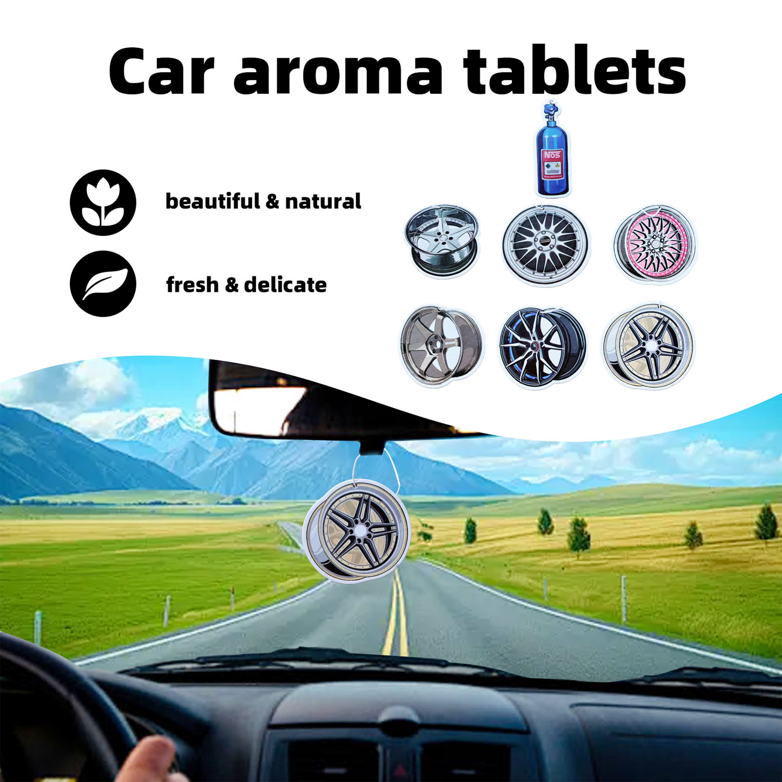 Wheel-shaped Japanese car air  - Perfume Fragrance Wheel review and price