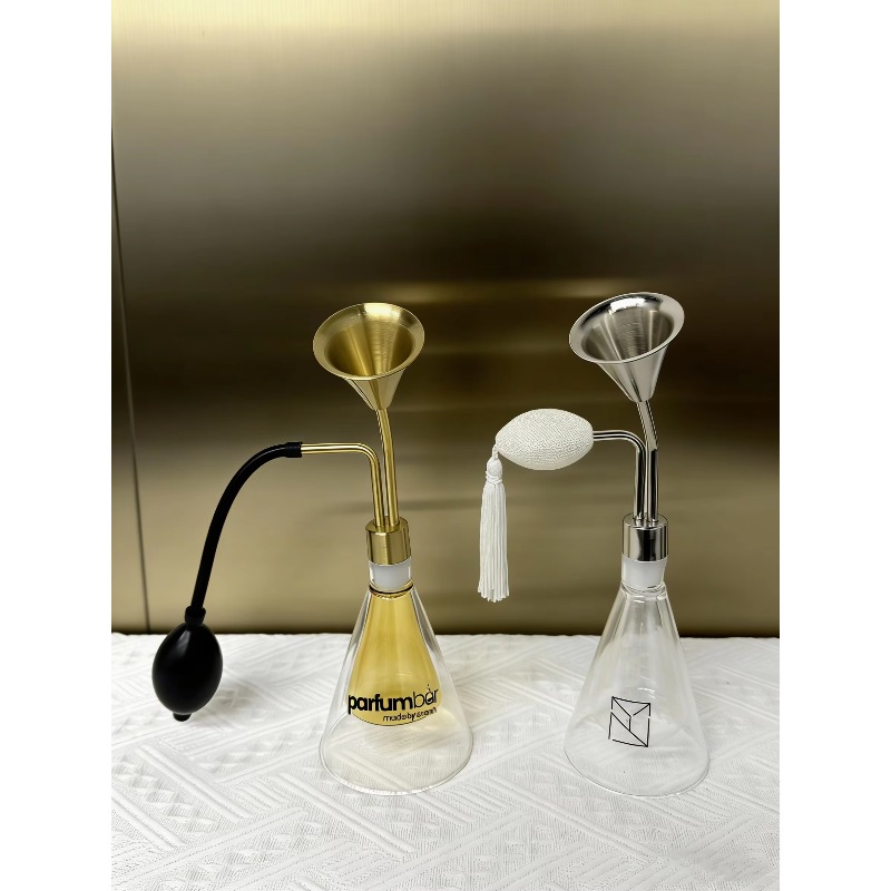 Golden‑Head Glass Smelling Bot - Perfume In Fragrance Shop review and price